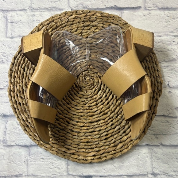 Madewell Women's Camel Slide Sandals w/Block Heel. Size 9. - Picture 7 of 9